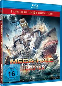 Mega Sharks and Other Monsters Collection | Sharknado / 2-Headed Shark Attack / Sharknado 2: The Second One / Mega Piranha / Mega Shark vs. Mecha Shark / Monster  |   Blu-Ray
